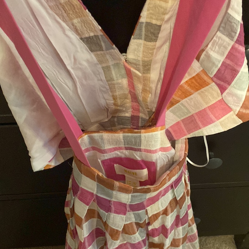 Anthropologie Maeve Ombré Plaid MIDI Sundress size 10P - Picture 8 of 8